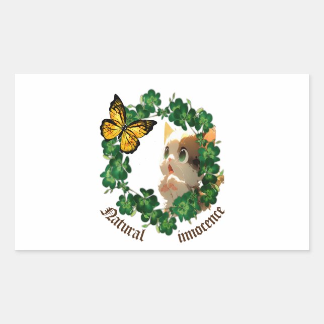 Spring's Embrace: Rectangular Sticker (Front)