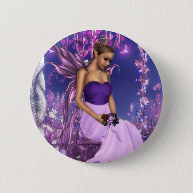 Spring's Fairy Bride 6 Cm Round Badge (Front)