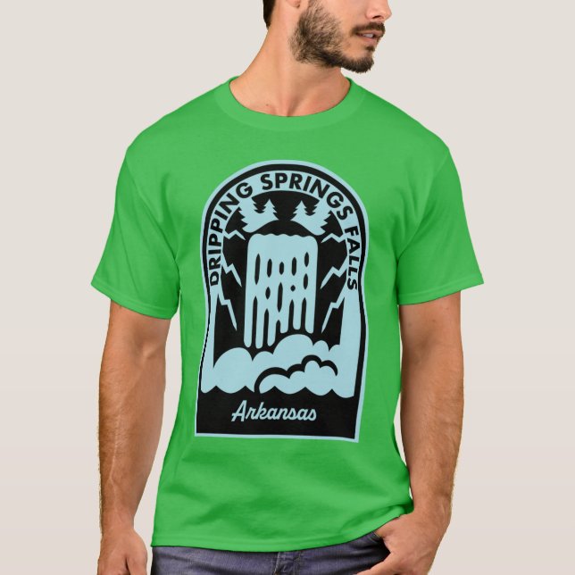 Springs Falls Arkansas Oversized T-Shirt (Front)