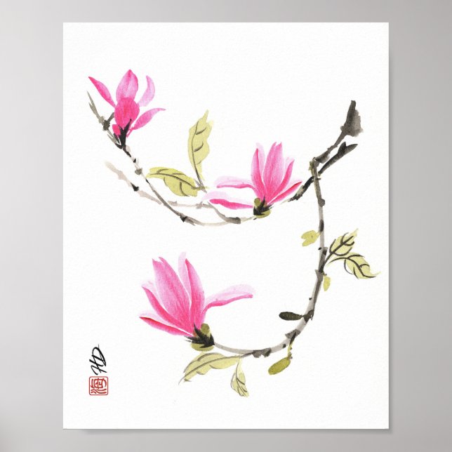 Spring's Gentle Dance Poster (Front)