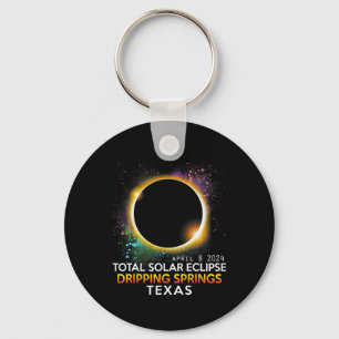 Springs Texas Totality Total Solar Eclipse 2024 Key Ring
