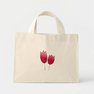 Springs tulips mini tote bag