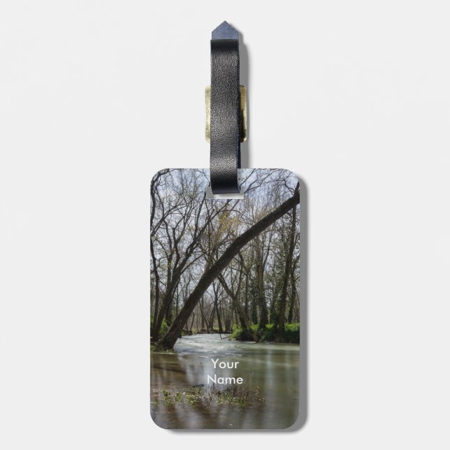 Springtime At Finley Luggage Tag (Back Vertical)