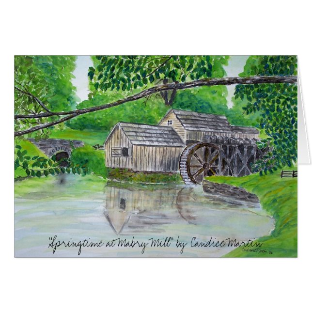  "Springtime at Mabry Mill"  (Front Horizontal)