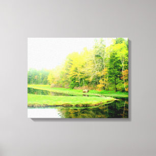 Springtime at Otis creek wrapped canvas