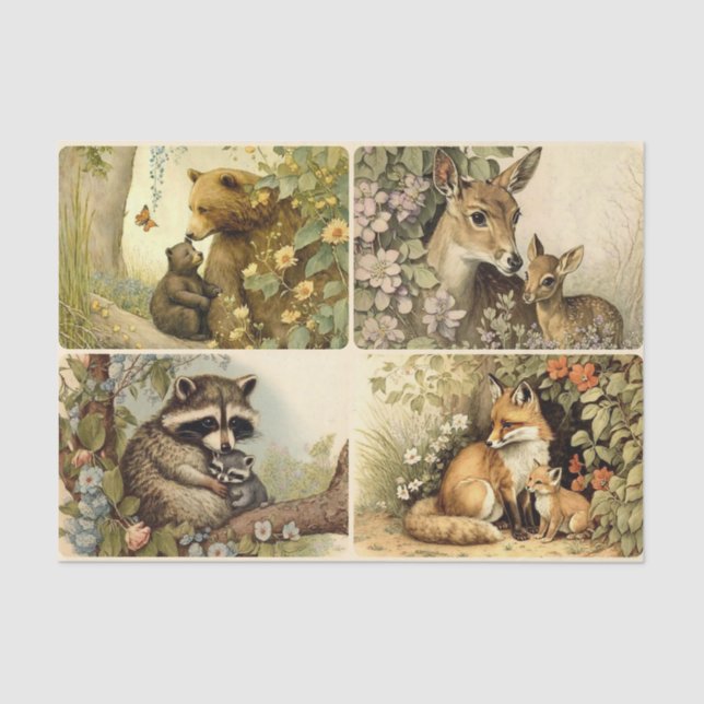 Springtime Babies Tissue Paper (Front)