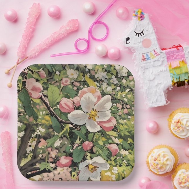Springtime Blossoms - Paper Plates (Party)
