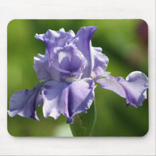 "Springtime Blues" Iris Photography Mouse Pad