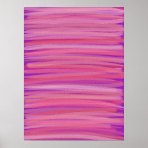 Springtime Blush Abstract Art Poster Print