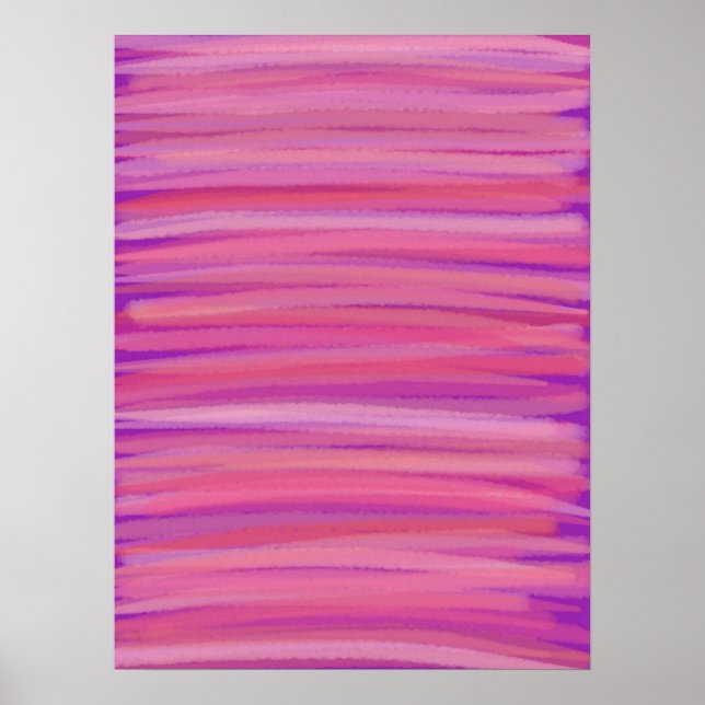 Springtime Blush Abstract Art Poster Print (Front)