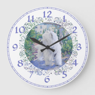 Springtime Bower Large Clock