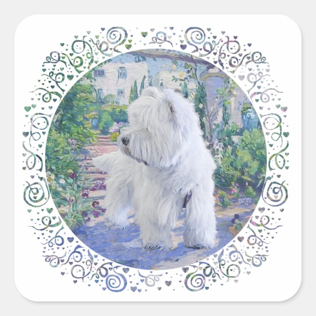 Springtime Bower Square Sticker (Front)