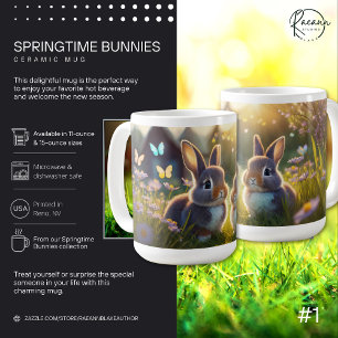 Springtime Bunnies #1 Ceramic Mug