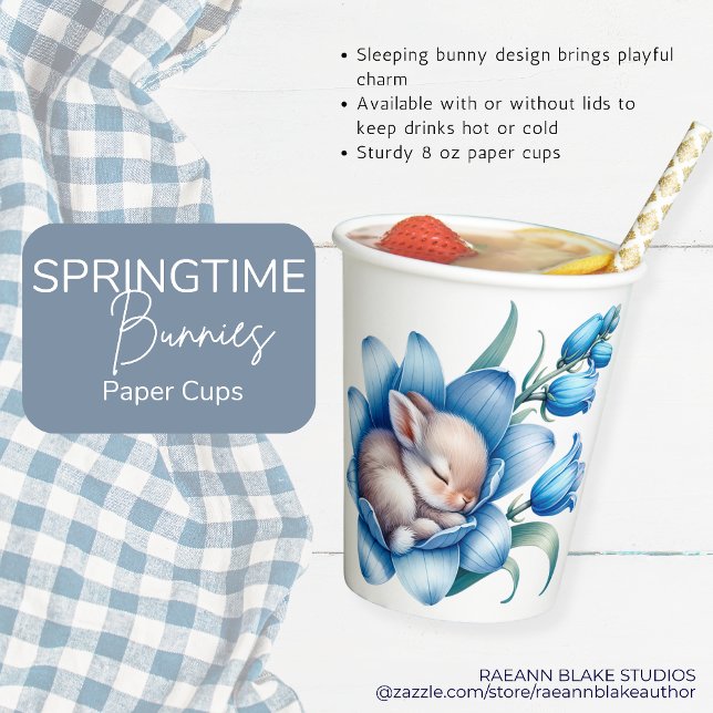 Springtime Bunnies Paper cup (Creator Uploaded)
