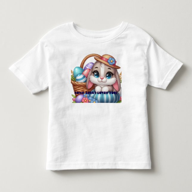 Springtime Bunny Bliss Toddler T-Shirt (Front)