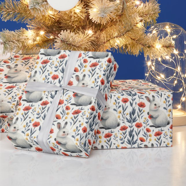 Springtime Bunny Wrapping Paper (Holidays)
