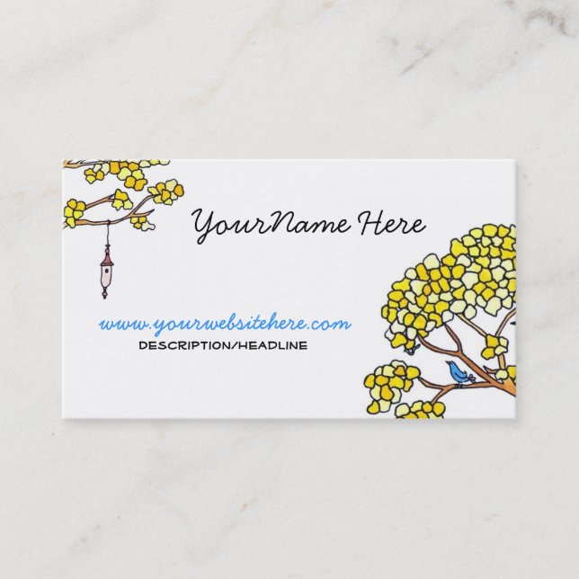 Springtime Business Card (Front)