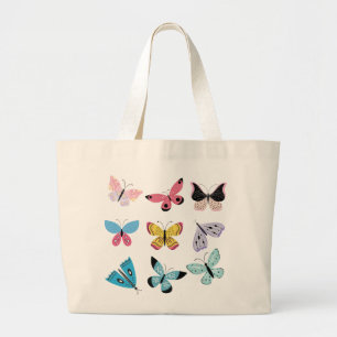 Springtime Butterflies Large Tote Bag