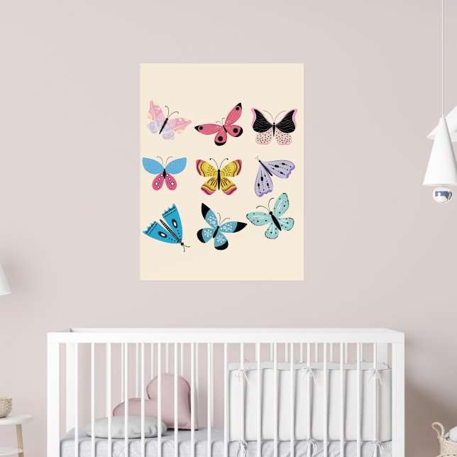 Springtime Butterflies Poster (Nursery 2)