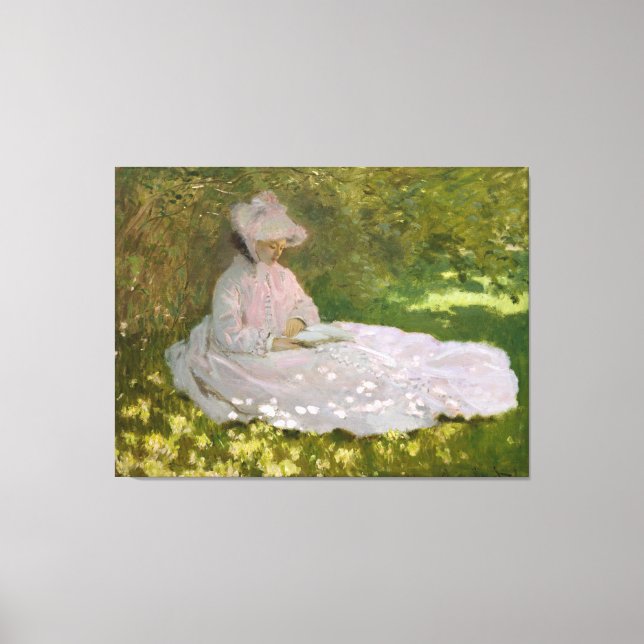 Springtime by Claude Monet Canvas Print (Front)