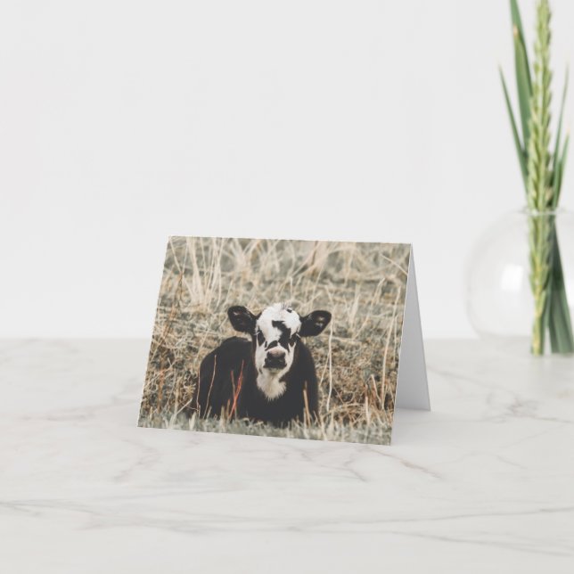 Springtime Calf - 4" x 5.6" Notecard (Front)