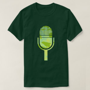 SpringTime Camo Pattern Vintage Mic T-Shirt