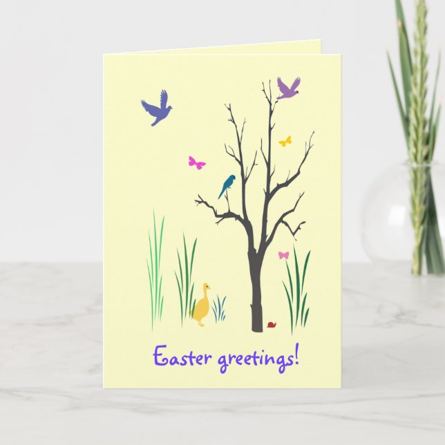 Springtime Easter Holiday Card (Front)
