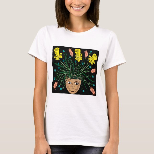 springtime face t-shirt (Front)