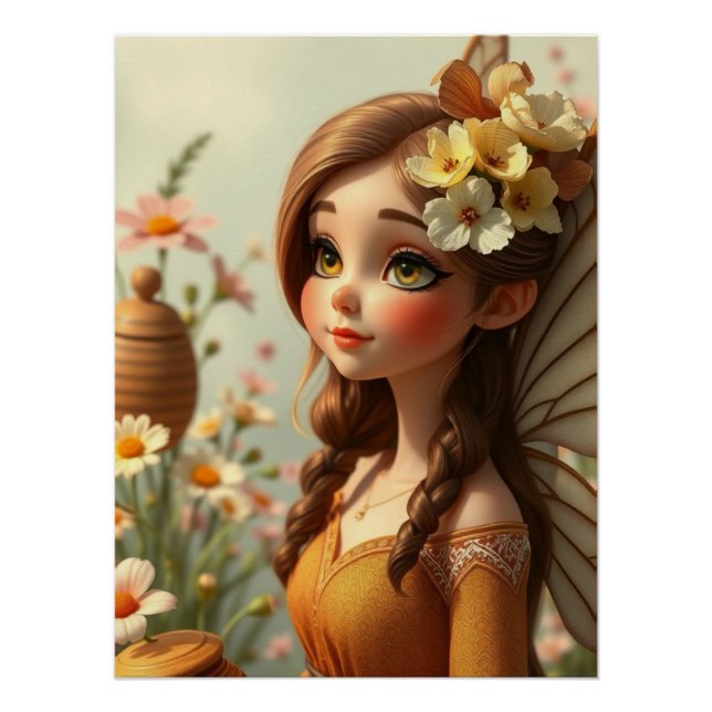 Springtime Fairy Art  Poster (Front)