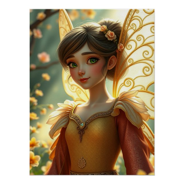 Springtime Fairy Art  Poster (Front)