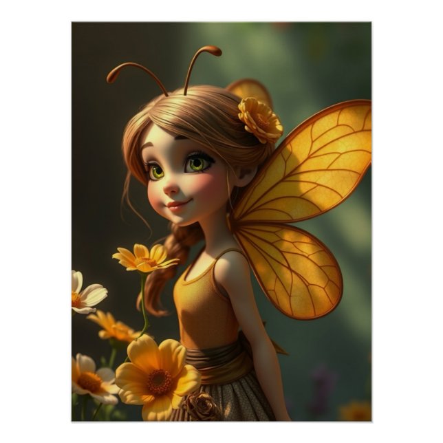 Springtime Fairy Art  Poster (Front)