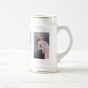Springtime Flapper Beer Stein