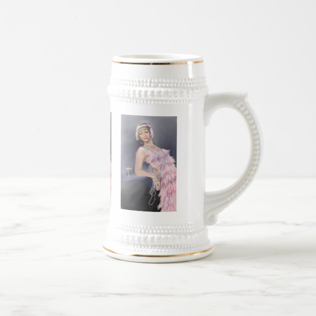 Springtime Flapper Beer Stein (Right)