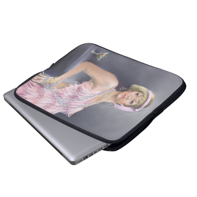 Springtime Flapper Laptop Sleeve (Front Bottom)
