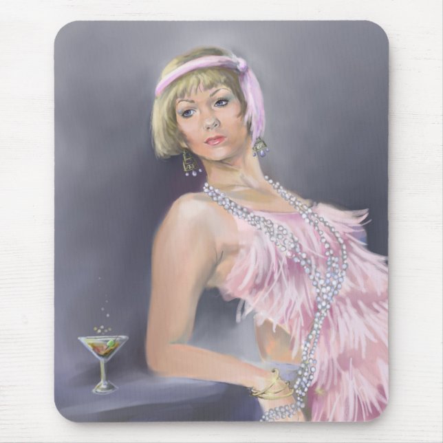 Springtime Flapper Mousepad (Front)