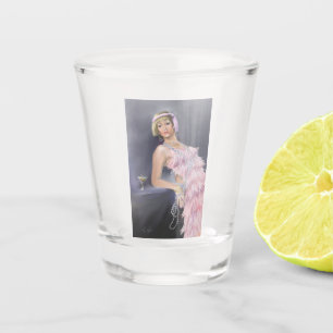 Springtime Flapper Shot glass