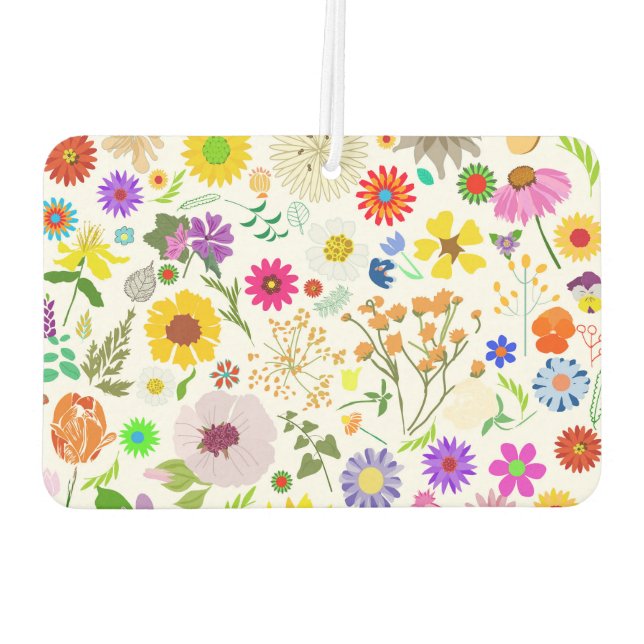 Springtime floral harmony car air freshener (Back)