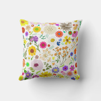 Springtime floral harmony cushion