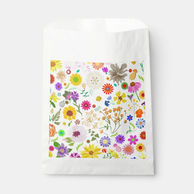 Springtime floral harmony favour bags (Front)