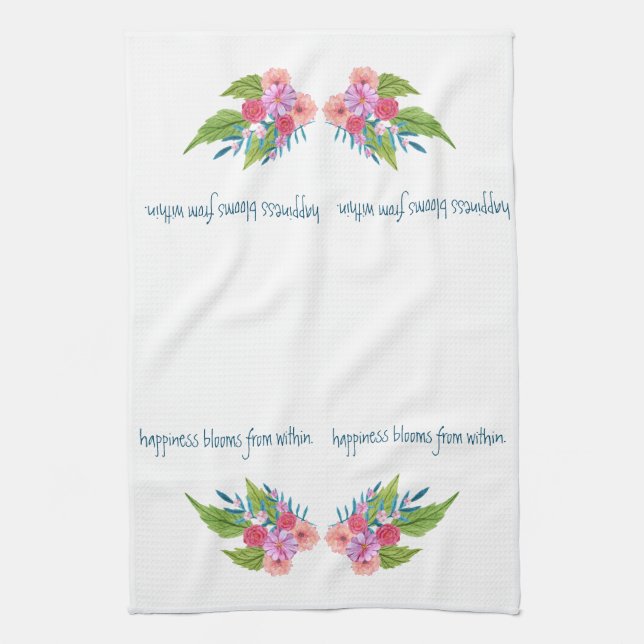 Springtime Floral Tea Towel (Vertical)