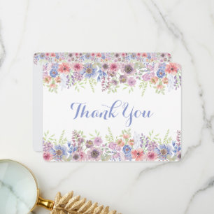 Springtime Flower Garden Thank You Card