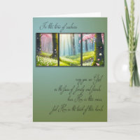 Springtime Forest Photo Frame Sympathy