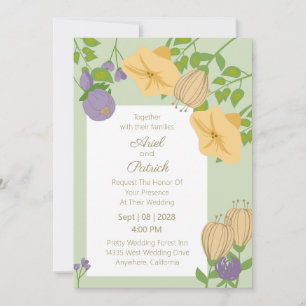 Springtime Frame Wedding Invitation