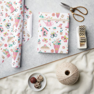 Springtime Garden Wrapping Paper