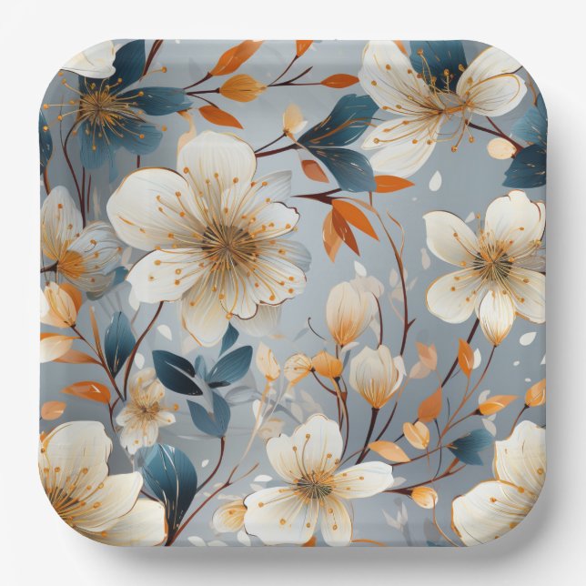 Springtime Harmony Cardboard Plates (Front)