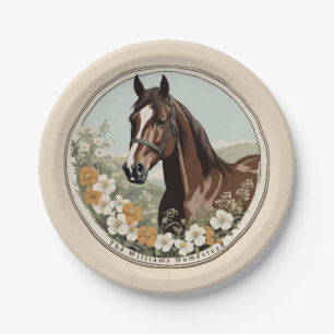 Springtime Horse Paper Plate