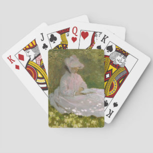 Springtime, Impressionist Portrait, Claude Monet Playing Cards