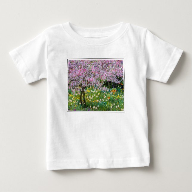 Springtime in Claude Monet's Garden Baby T-Shirt (Front)