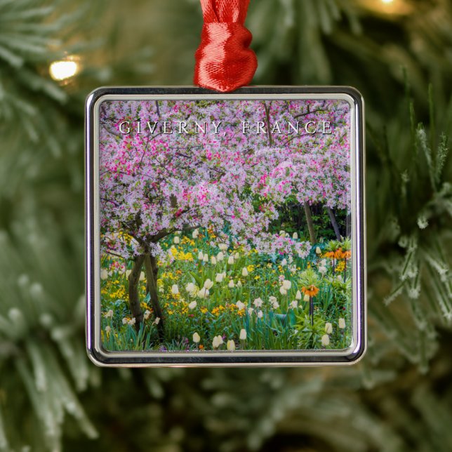 Springtime in Claude Monet's Garden Metal Tree Decoration (Tree)