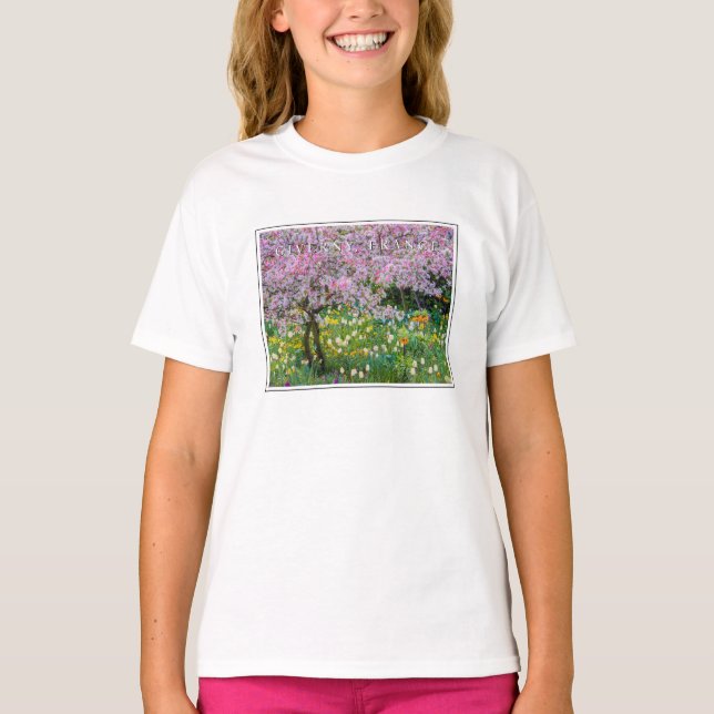Springtime in Claude Monet's Garden T-Shirt (Front)